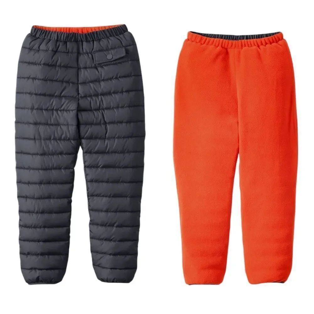 Lands' End Boys Reversible Fleece Puffer Pants Large 10-12 NWT